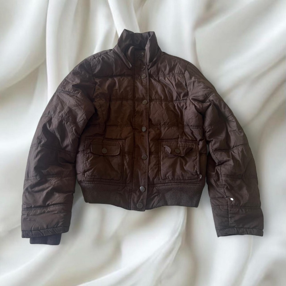 Y2K vintage Aeropostale brown puffer jacket